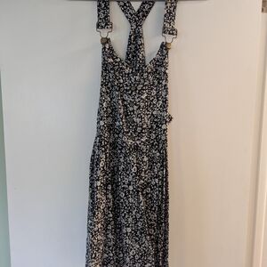 Timing Black and White Floral Dress